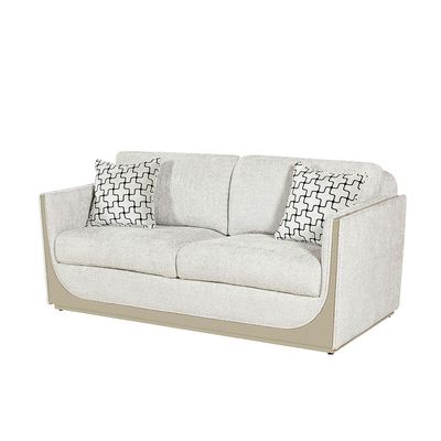 Westeros 2-Seater Fabric Sofa - Light Beige/Champagne - With 2-Year Warranty