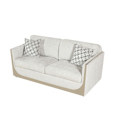 Westeros 2-Seater Fabric Sofa - Light Beige/Champagne - With 2-Year Warranty