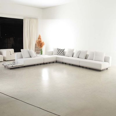 Armada Sectional Corner Fabric Sofa - Beige