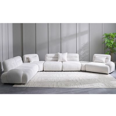 Garuda Sectional Corner Fabric Sofa - Beige - With 2-Year Warranty
