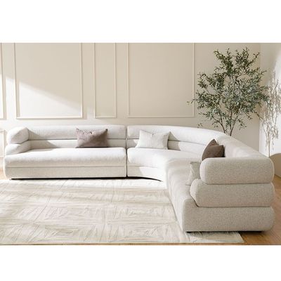 Arland Sectional Corner Fabric Sofa - Grey - With 2-Year Warranty