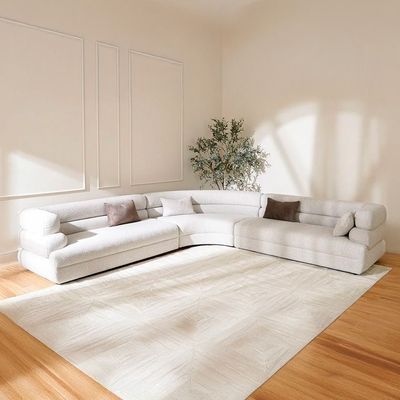 Arland Sectional Corner Fabric Sofa - Grey - With 2-Year Warranty