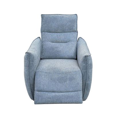 Cazo 1-Seater Fabric Power Recliner - Light Grey - With 2-Year Warranty