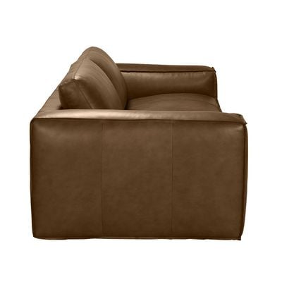 Cabal 5-Seater Leather Sofa Set - Tan - With 2-Year Warranty