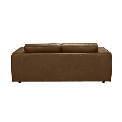 Cabal 5-Seater Leather Sofa Set - Tan - With 2-Year Warranty