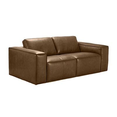 Cabal 5-Seater Leather Sofa Set - Tan - With 2-Year Warranty