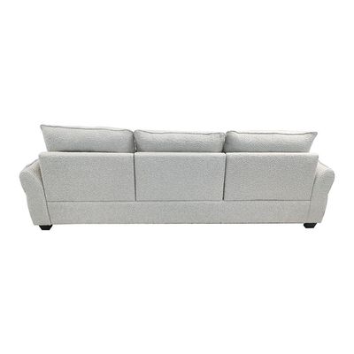 Aspin 3-Seater Reversible Corner Fabric Sofa - Light Grey - With 2-Year Warranty