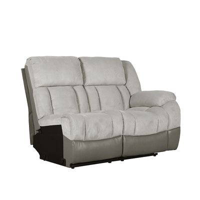 Yumi 3-Seater Sectional Corner Fabric Recliner - Grey - With 2-Year Warranty