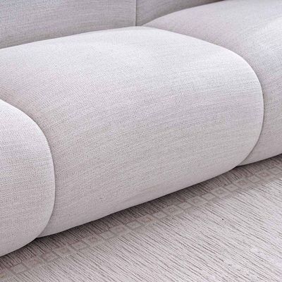 Satoshi 4-Seater Fabric Sofa - Light Beige - With 2-Year Warranty
