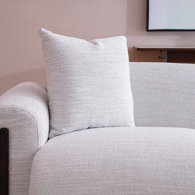 Satoshi 3-Seater Fabric Sofa - Light Beige - With 2-Year Warranty