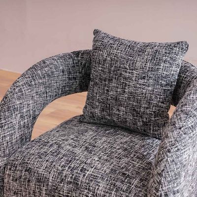 Satoshi 1-Seater Fabric Sofa - Dark Grey - With 2-Year Warranty