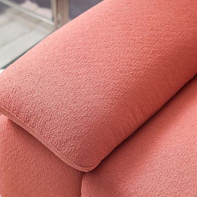 Vargas 5-Seater Fabric Corner Sofabed with Storage - Pink - With 2-Year Warranty