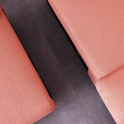 Vargas 5-Seater Fabric Corner Sofabed with Storage - Pink - With 2-Year Warranty