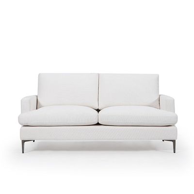 Astropol 5-Seater Fabric Sofa Set - White - With 2-Year Warranty