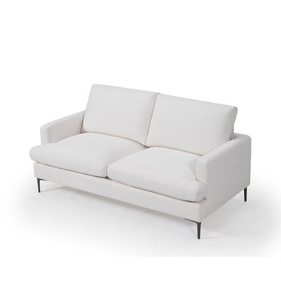 Astropol 5-Seater Fabric Sofa Set - White - With 2-Year Warranty