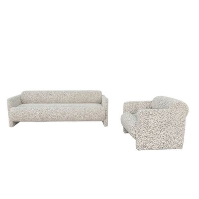 Alucard 3+1 Seater Fabric Sofa Set - Off White