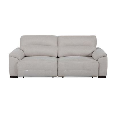 Lazuli 3 Seater Fabric Power Motion Recliner - Light Grey