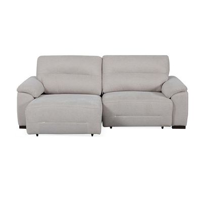 Lazuli 3 Seater Fabric Power Motion Recliner - Light Grey