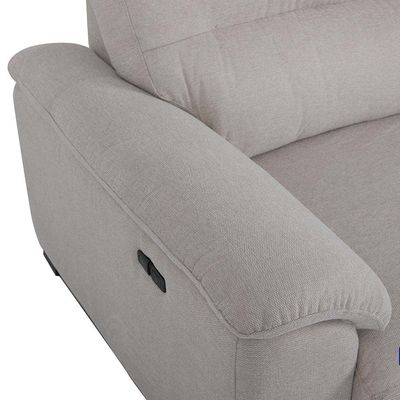 Lazuli 3 Seater Fabric Power Motion Recliner - Light Grey