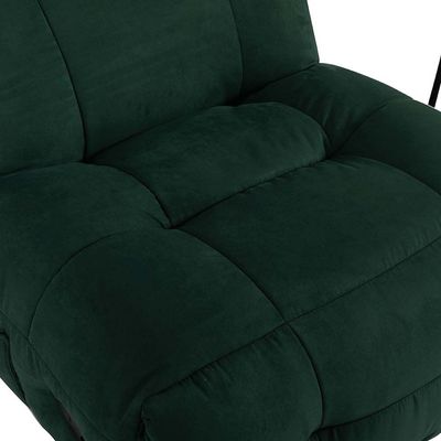 Lapiz 1-Seater Swivel Recliner with Phone Holder - Green - With 2-Year Warranty