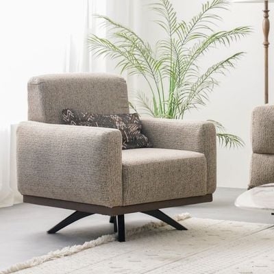 Kaltera 9-Seater Seater Fabric Sofa Set - Brown - With 2-Year Warranty