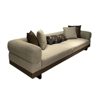 Kaltera 4 seater Fabric sofa -Brown 