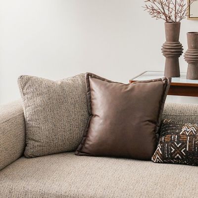 Kaltera 4 seater Fabric sofa -Brown 