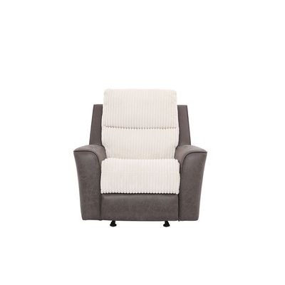 Trifecta 1-Seater Fabric Power Glider Recliner - Light Beige/Brown - With 2-Year Warranty