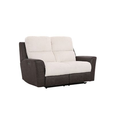 Trifecta 3+2+1 Seater Fabric Power Glider Recliner - Light Beige / Brown