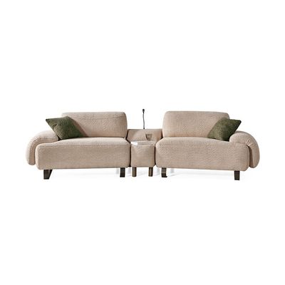 Truva 4 Seater Fabric Sofa - Cream