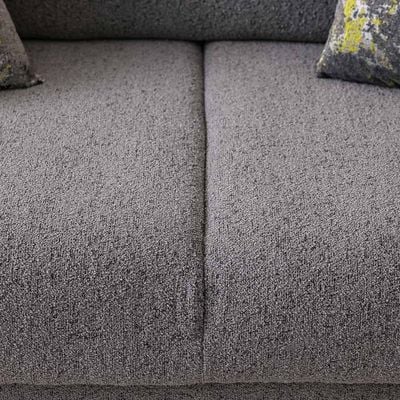 Everest 3-Seater Fabric Sofa - Grey - With 2-Year Warranty