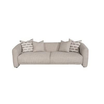 Velarion 3 Seater Fabric Sofa - Light Grey