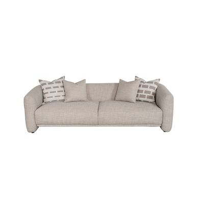 Velarion 3 Seater Fabric Sofa - Light Grey