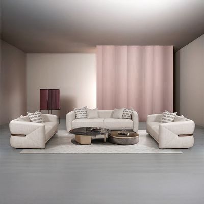 Velarion 2 Seater Fabric Sofa - Light Grey
