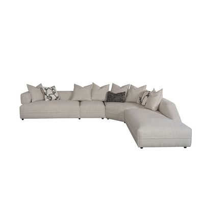 Riveror Sectional Fabric Corner Sofa - Beige