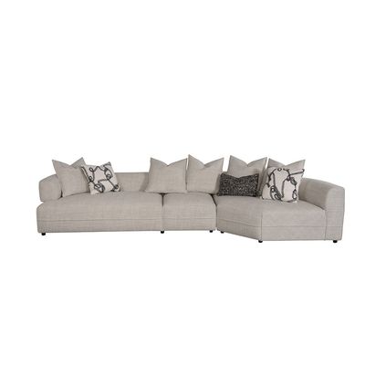 Riveror Sectional Fabric Corner Sofa - Beige