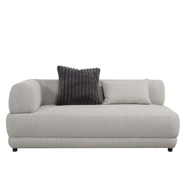 Dustin Sectional Fabric Corner Sofa - Light Grey