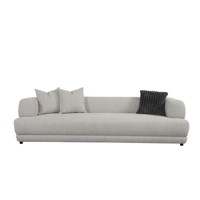 Dustin 4 Seater Fabric Sofa - Light Grey