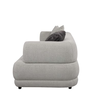 Dustin 4 Seater Fabric Sofa - Light Grey