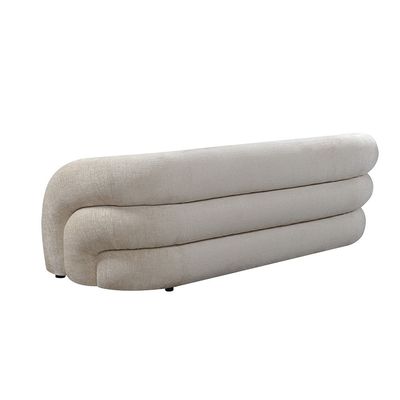 Quintin 3 Seater Fabric Sofa - Beige