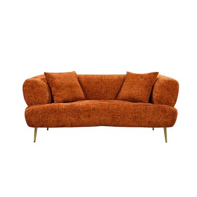 Feraz 3 + 2 Fabric Sofa Set - Orange