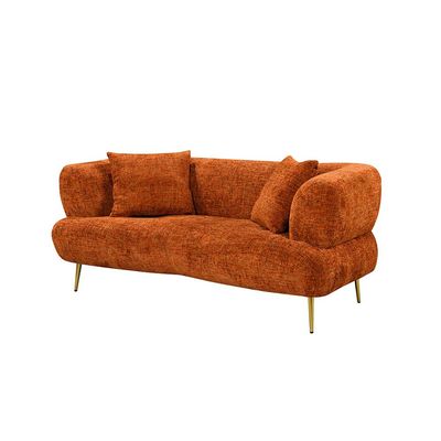 Feraz 3 + 2 Fabric Sofa Set - Orange