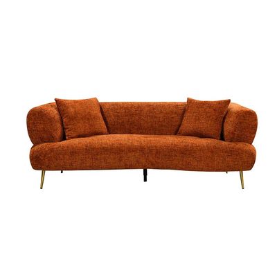 Feraz 3 + 2 Fabric Sofa Set - Orange - With 2-Year Warranty