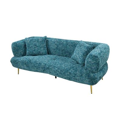 Feraz 3 + 2 Fabric Sofa Set - Aquamarine Blue