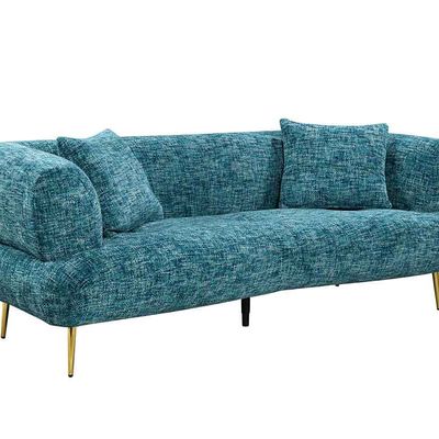 Feraz 3 + 2 Fabric Sofa Set - Aquamarine Blue