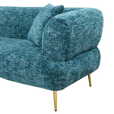 Feraz 3 + 2 Fabric Sofa Set - Aquamarine Blue