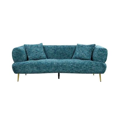 Feraz 5-Seater Fabric Sofa Set - Aquamarine Blue - With 2-Year Warranty