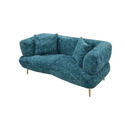 Feraz 5-Seater Fabric Sofa Set - Aquamarine Blue - With 2-Year Warranty