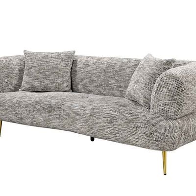 Feraz 5-Seater Fabric Sofa Set - Light Grey - With 2-Year Warranty