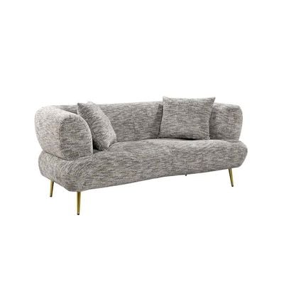 Feraz 5-Seater Fabric Sofa Set - Light Grey - With 2-Year Warranty